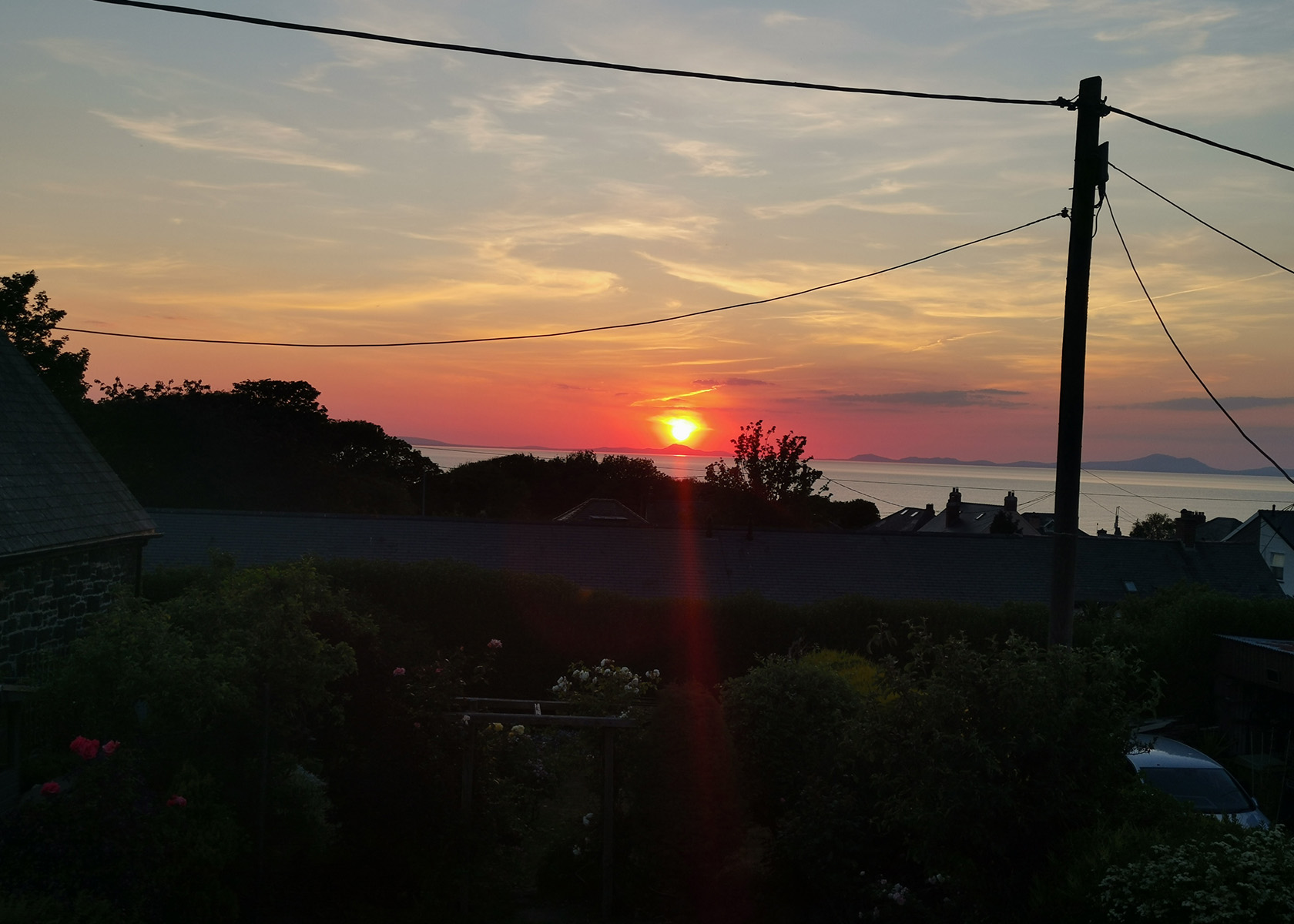 Sunset over Cardigan Bay