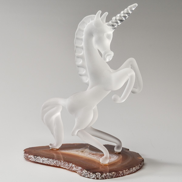 Unicorn Frosted on Agate Small