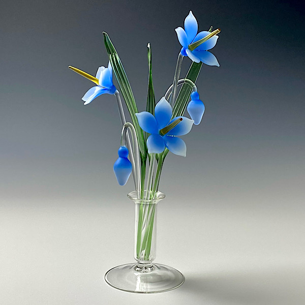 Spring Gentian Blue Frosted Medium