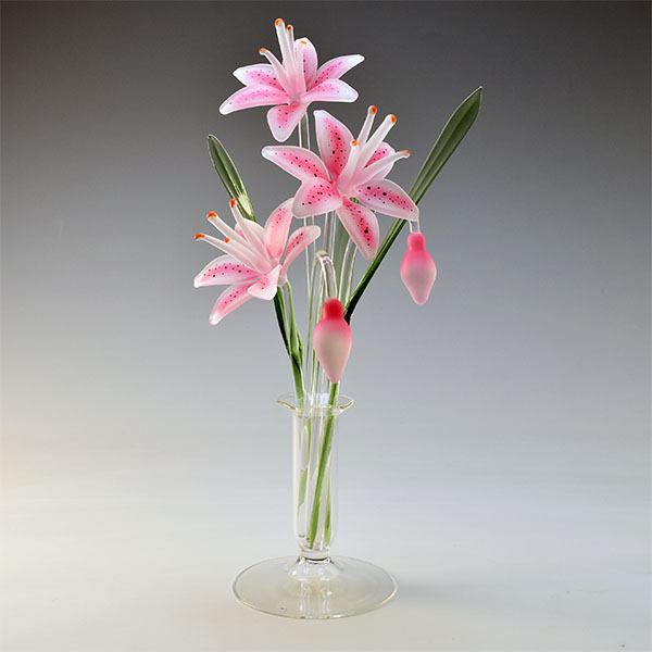 Star Gazing Lilies Pink Medium