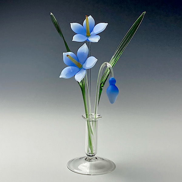 Spring Gentian Blue Frosted Small