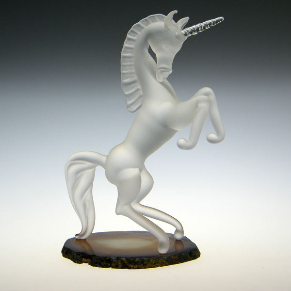Unicorn Frosted on Agate Large