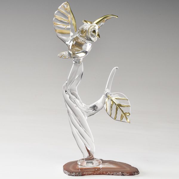 Owl with Gold Highlights 